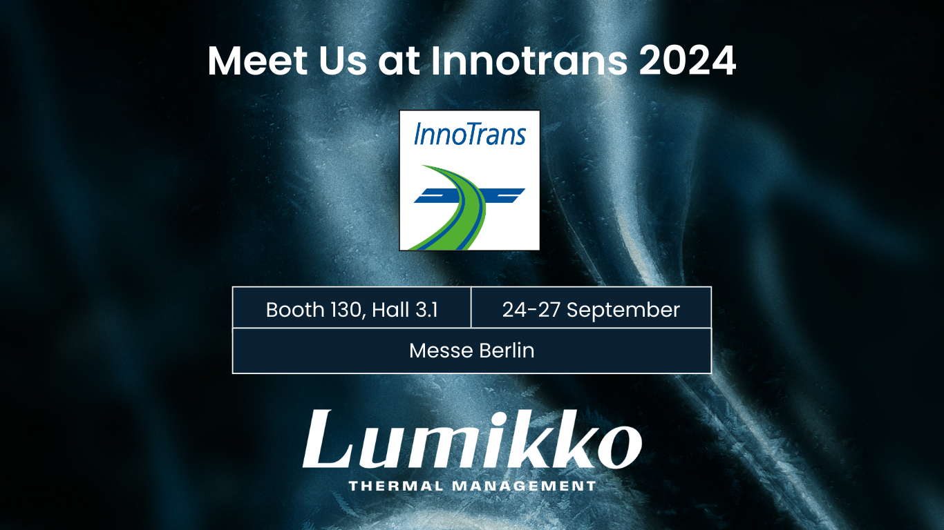 Discover Lumikko’s Pioneering HVAC Solutions at Innotrans 2024 Hall 3.1, Stand 130